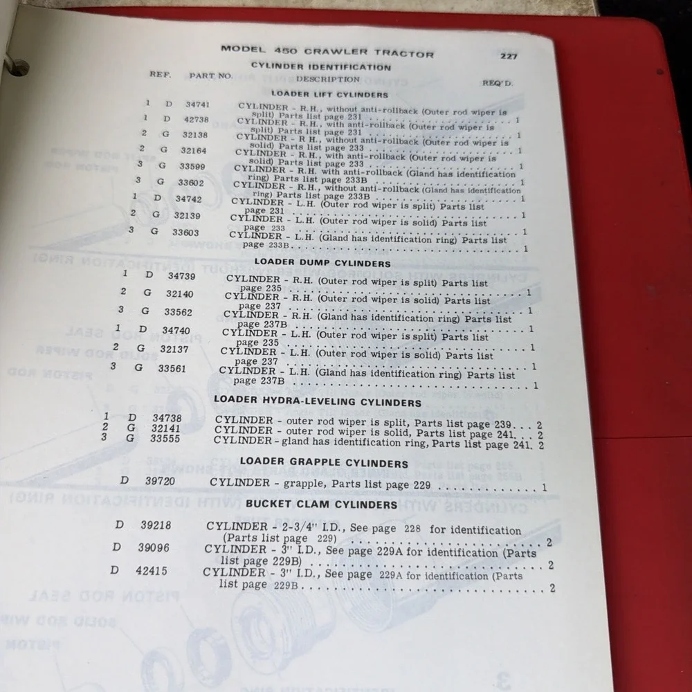 Case 450B 455B Crawler Tractor Dozer Bulldozer Loader Parts Catalog Manual A1372